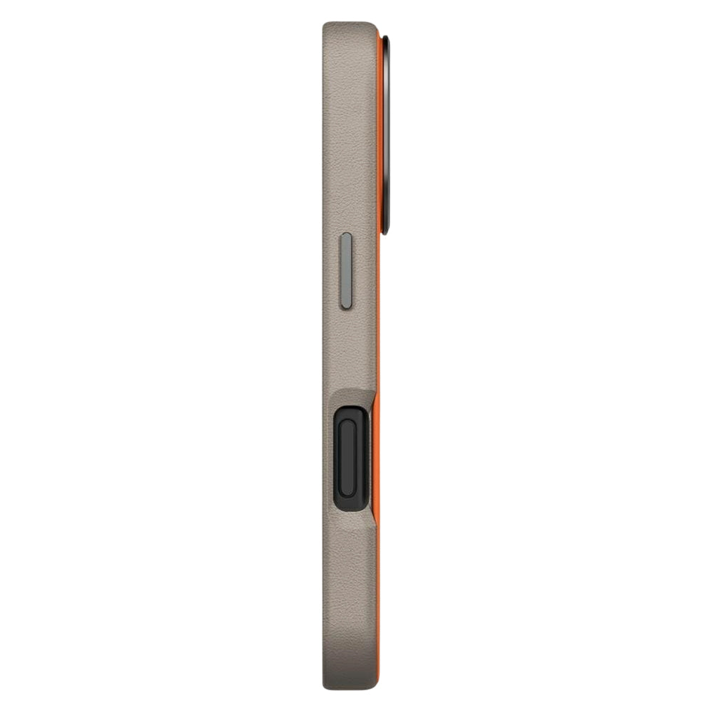 Tok Apple iPhone 17 Pro-hoz, UNIQ, Lyden Leatherette, Bézs Narancs