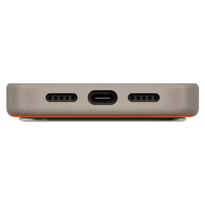 Tok Apple iPhone 17 Pro-hoz, UNIQ, Lyden Leatherette, Bézs Narancs