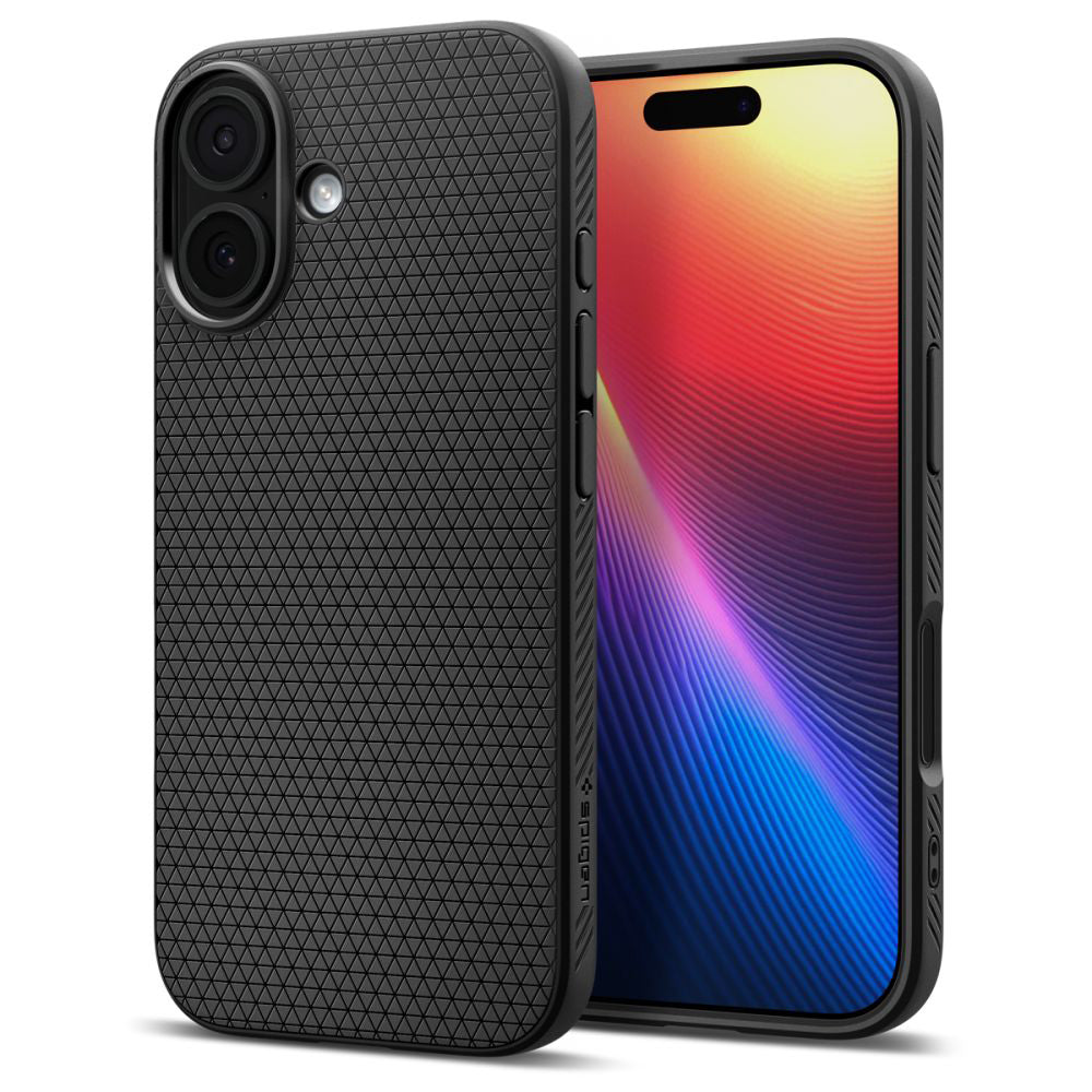 Tok a Apple iPhone 17-hez, Spigen, Liquid Air, Matt Fekete