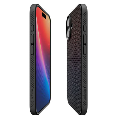 Tok a Apple iPhone 17-hez, Spigen, Liquid Air, Matt Fekete