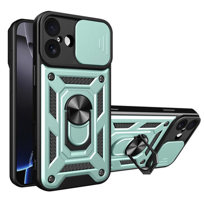 Tokozás az Apple iPhone 17-hez, Techsuit, CamShield, Zöld