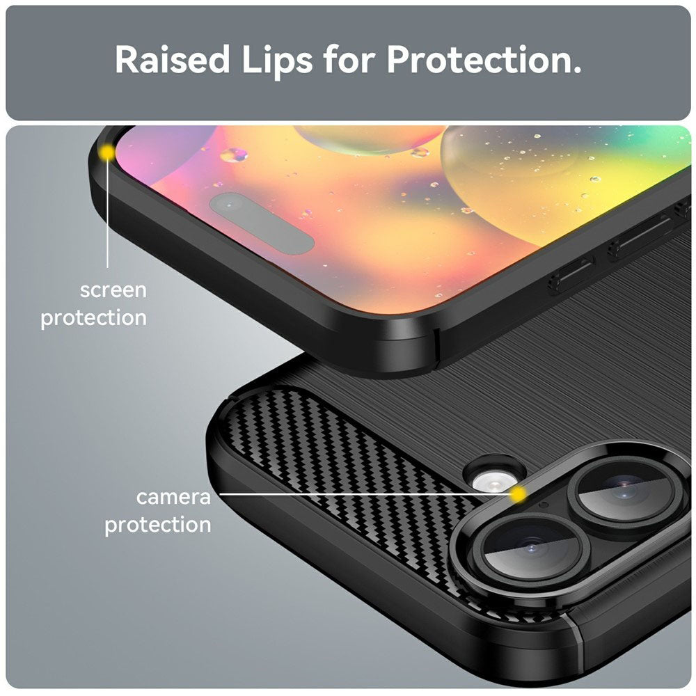 Tok Apple iPhone 17-hez, Techsuit, Szén, Fekete