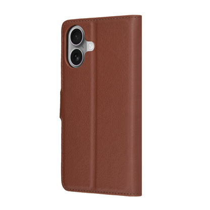 Tok Apple iPhone 17-hez, Techsuit, Leather Folio, Barna