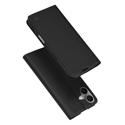 Tok Apple iPhone 17-hez, Techsuit, Magskin Book, Fekete