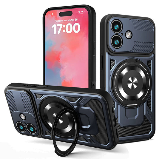 Tok Apple iPhone 17-hez, Techsuit, RuggedCam, Kék