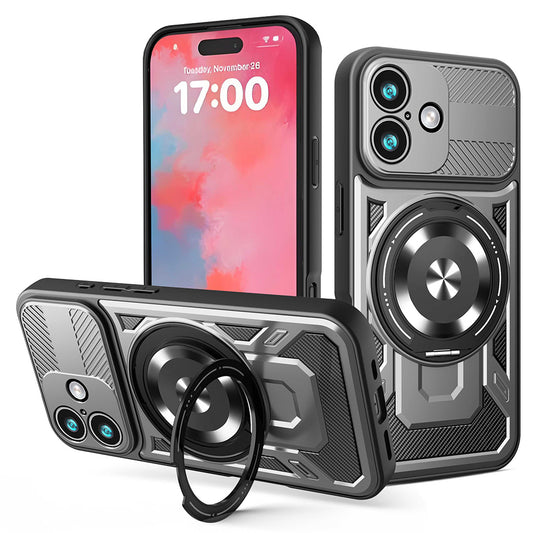Tok Apple iPhone 17-hez, Techsuit, RuggedCam, Szürke