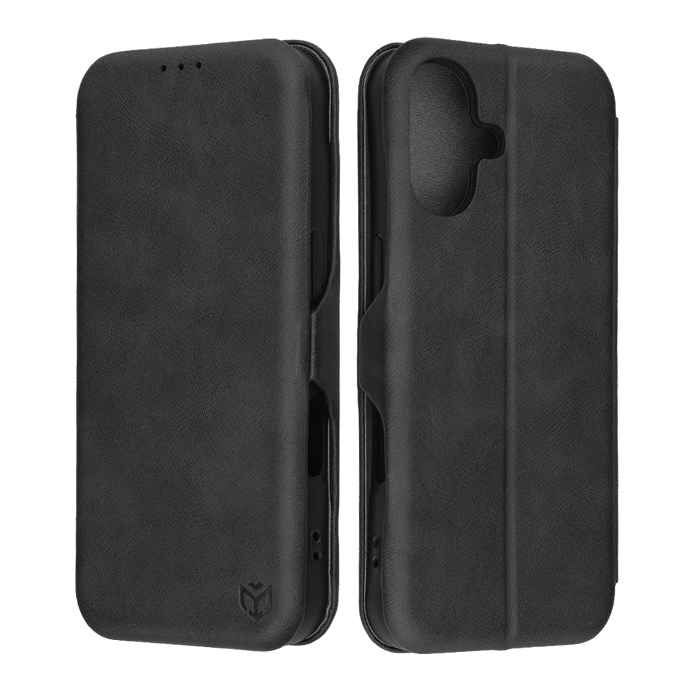 Techsuit Safe Wallet Plus tok Apple iPhone 17-hez, Fekete