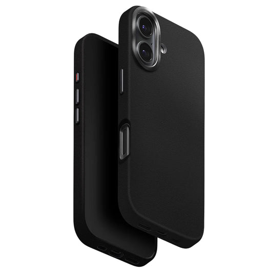Tok Apple iPhone 17-hez, UNIQ, Lyden Leatherette, Fekete