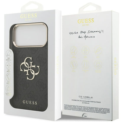 Tok Apple iPhone 18 Pro / 17 Pro, Guess, 4G Big Classic Logo, Fekete