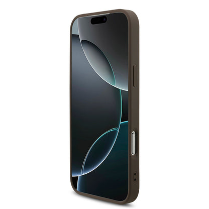 Tok Apple iPhone 18 Pro / 17 Pro-hoz, Guess, 4G Nagy Logó, Barna