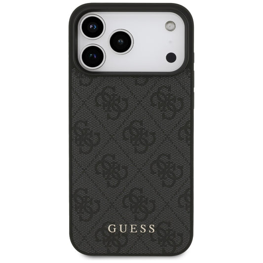 Tok Apple iPhone 18 Pro / 17 Pro-hoz, Guess, 4G Classic Logo, Fekete
