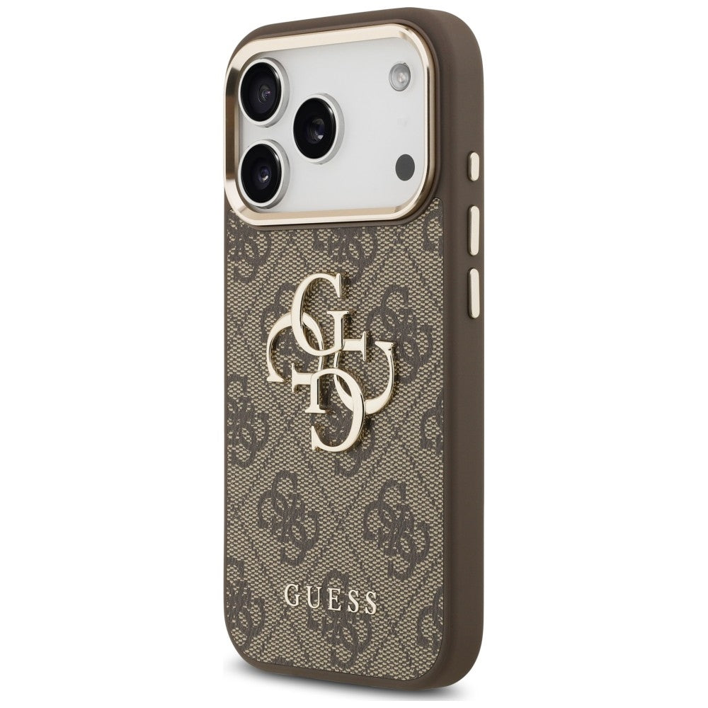 Tok Apple iPhone 18 Pro / 17 Pro készülékhez, Guess, 4G Classic Logo with Strap, aranybarna