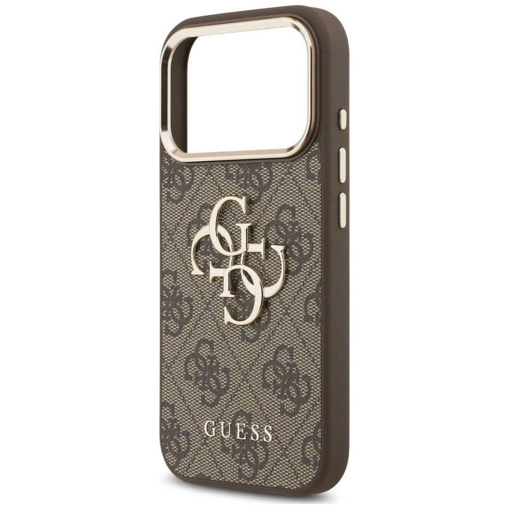 Tok Apple iPhone 18 Pro / 17 Pro készülékhez, Guess, 4G Classic Logo with Strap, aranybarna