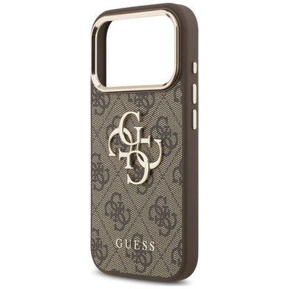 Tok Apple iPhone 18 Pro / 17 Pro készülékhez, Guess, 4G Classic Logo with Strap, aranybarna