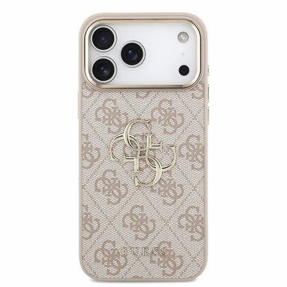 Case for Apple iPhone 18 Pro / 17 Pro, Guess, 4G Classic Logo with Strap, Rose Gold