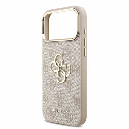Case for Apple iPhone 18 Pro / 17 Pro, Guess, 4G Classic Logo with Strap, Rose Gold