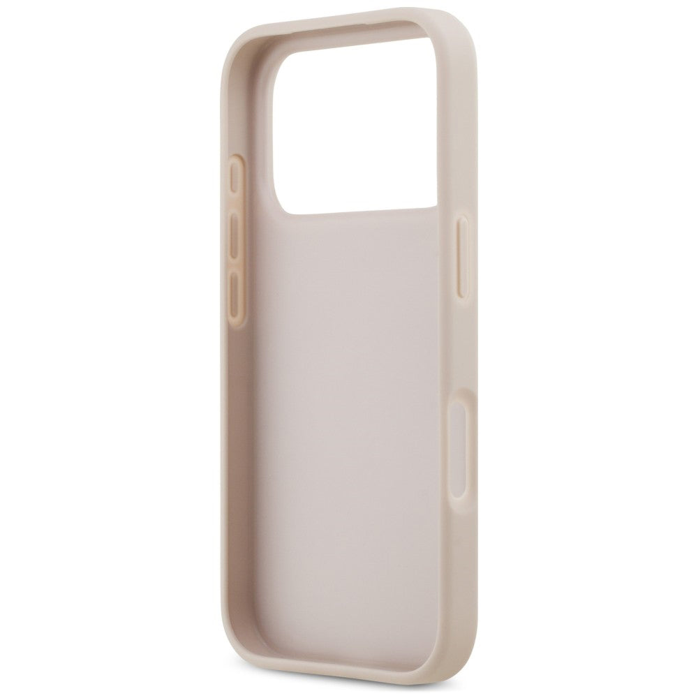 Case for Apple iPhone 18 Pro / 17 Pro, Guess, 4G Double Card Triangle, Pink