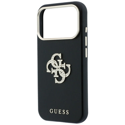 Tok Apple iPhone 18 Pro / 17 Pro-hoz, Guess, Smooth Big Strass Logo, Bordó