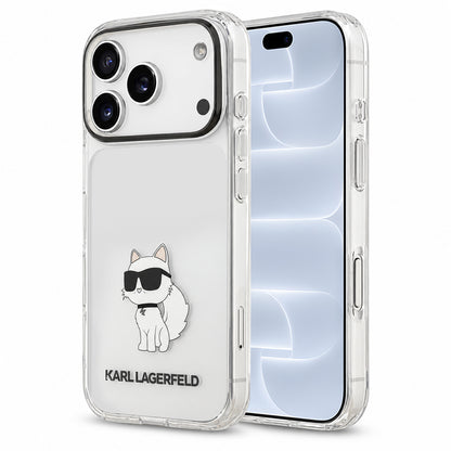 Tok Apple iPhone 18 Pro / 17 Pro készülékhez, Karl Lagerfeld, IML Choupette NFT, átlátszó