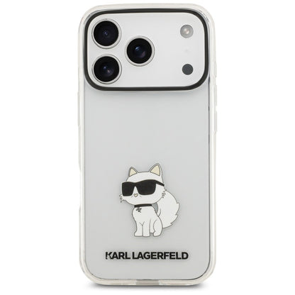 Tok Apple iPhone 18 Pro / 17 Pro készülékhez, Karl Lagerfeld, IML Choupette NFT, átlátszó
