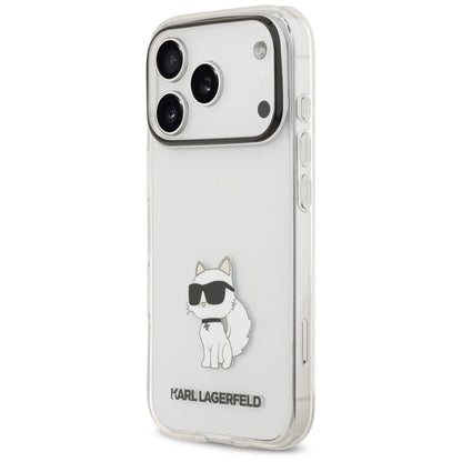 Tok Apple iPhone 18 Pro / 17 Pro készülékhez, Karl Lagerfeld, IML Choupette NFT, átlátszó
