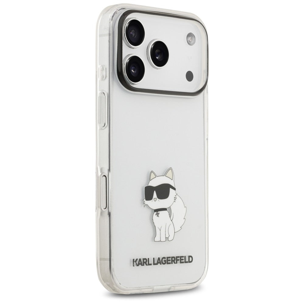 Tok Apple iPhone 18 Pro / 17 Pro készülékhez, Karl Lagerfeld, IML Choupette NFT, átlátszó