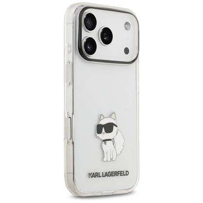 Tok Apple iPhone 18 Pro / 17 Pro készülékhez, Karl Lagerfeld, IML Choupette NFT, átlátszó