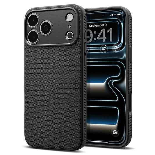Tok Apple iPhone 18 Pro / 17 Pro-hoz, Spigen, Liquid Air, Matt fekete ACS12149