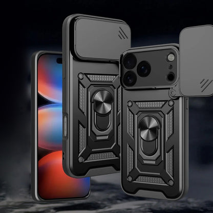 Tok Apple iPhone 18 Pro / 17 Pro-hoz, Techsuit, CamShield, Fekete