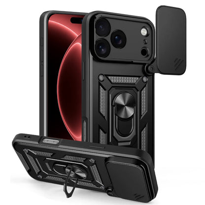 Tok Apple iPhone 18 Pro / 17 Pro-hoz, Techsuit, CamShield, Fekete