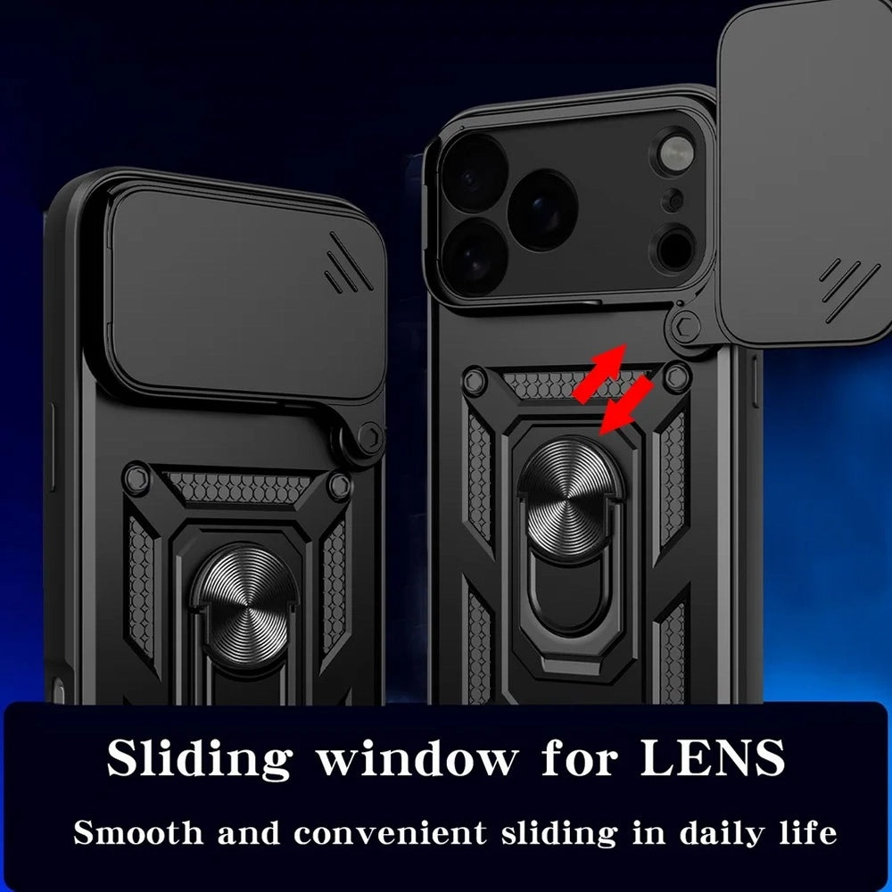 Tok Apple iPhone 18 Pro / 17 Pro-hoz, Techsuit, CamShield, Fekete