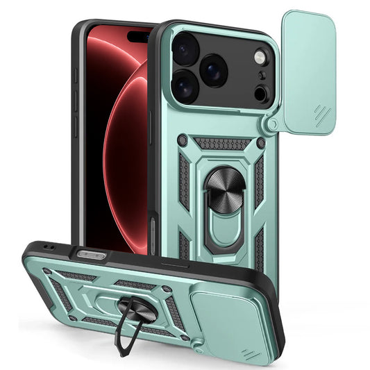 Tok Apple iPhone 18 Pro / 17 Pro-hoz, Techsuit, CamShield, Zöld