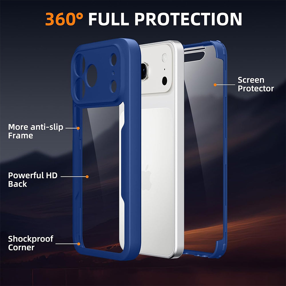 Tok Apple iPhone 18 Pro / 17 Pro készülékhez, Techsuit, ColorVerse 360, Kék
