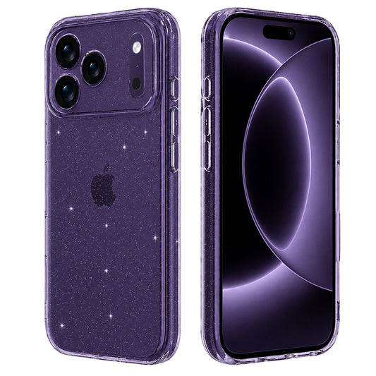 Tok Apple iPhone 18 Pro / 17 Pro-hoz, Techsuit, SparkleSkin, Átlátszó