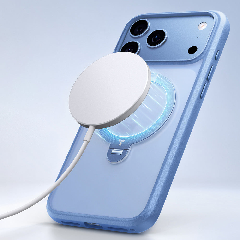 MagSafe tok Apple iPhone 18 Pro / 17 Pro-hoz, Torras, Ostand Spin, Kék