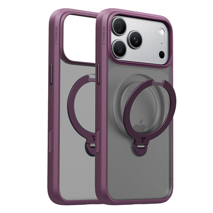 MagSafe Case for Apple iPhone 18 Pro / 17 Pro, Torras, Ostand Spin, Purple