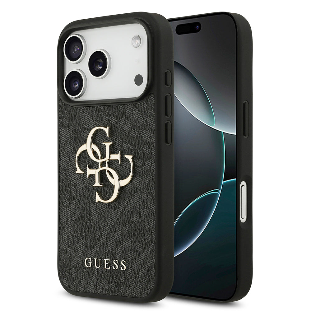 Tok Apple iPhone 18 Pro Max / 17 Pro Max, Guess, 4G Nagy Logó, Fekete