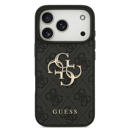 Tok Apple iPhone 18 Pro Max / 17 Pro Max, Guess, 4G Nagy Logó, Fekete