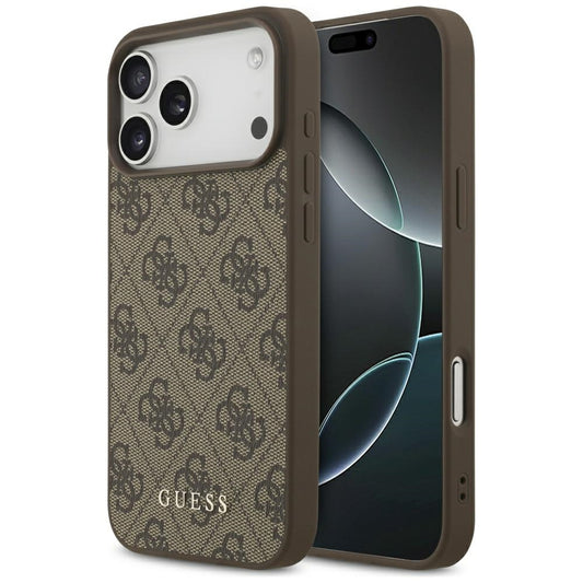 Tok Apple iPhone 18 Pro Max / 17 Pro Max, Guess, 4G Classic Logo, Barna
