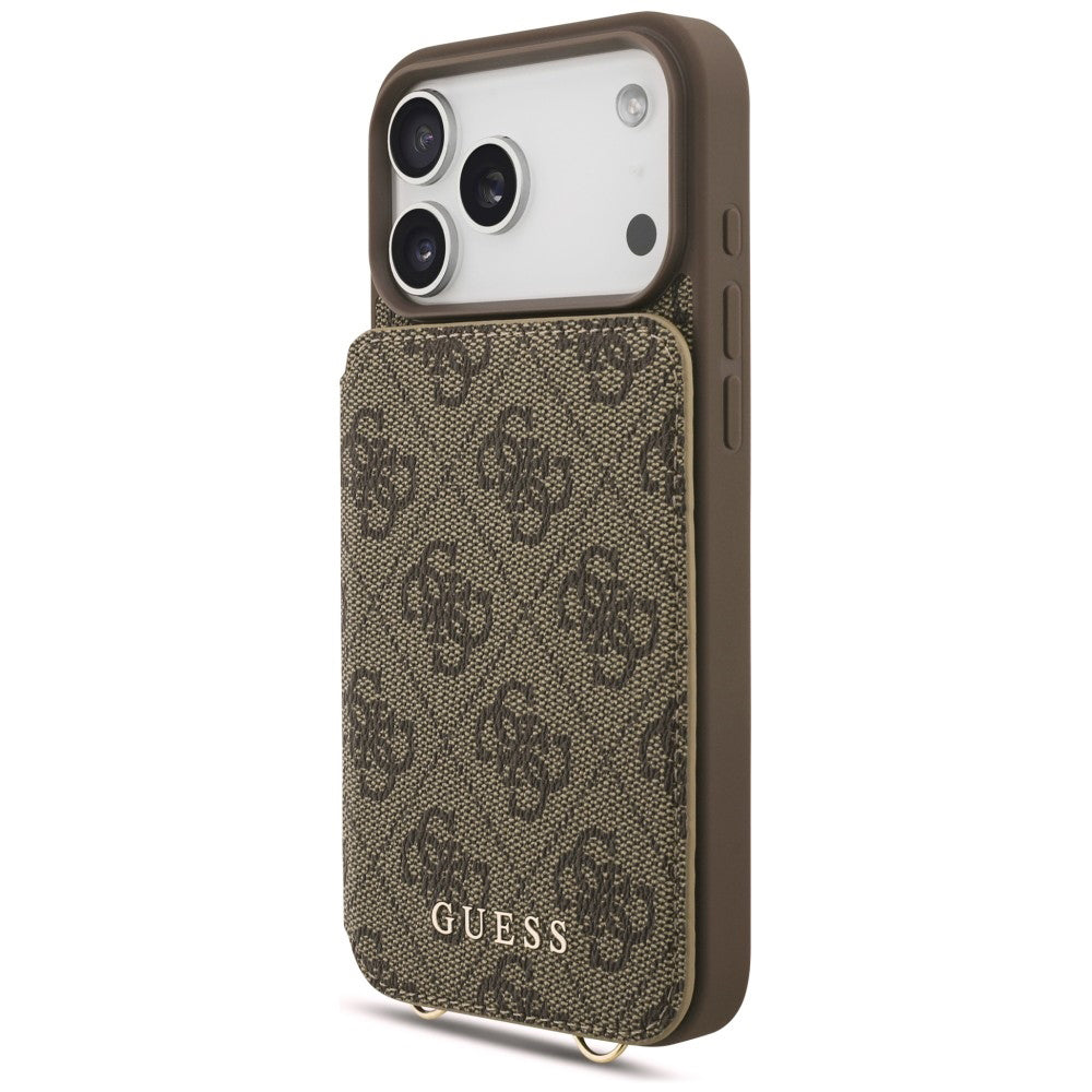 Tok Apple iPhone 18 Pro Max / 17 Pro Max készülékhez, Guess, 4G Crossbody Cardslot, barna