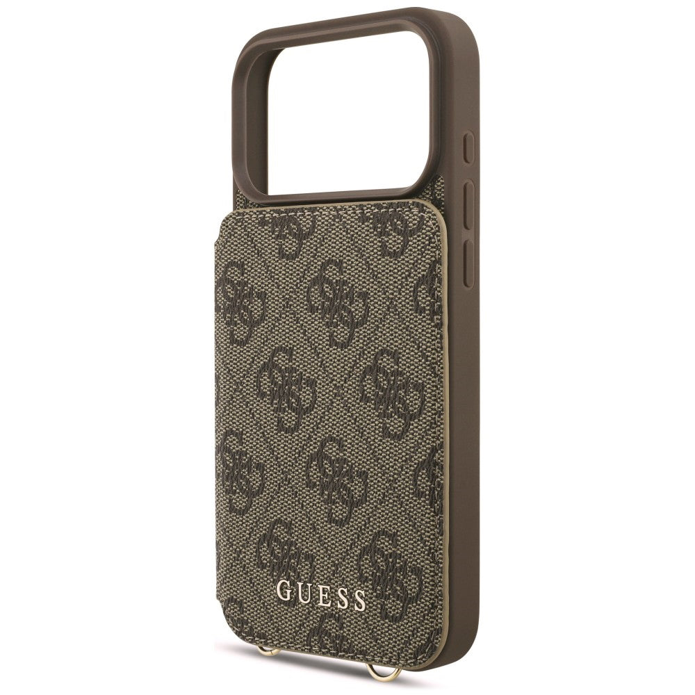 Tok Apple iPhone 18 Pro Max / 17 Pro Max készülékhez, Guess, 4G Crossbody Cardslot, barna