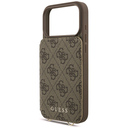 Tok Apple iPhone 18 Pro Max / 17 Pro Max készülékhez, Guess, 4G Crossbody Cardslot, barna