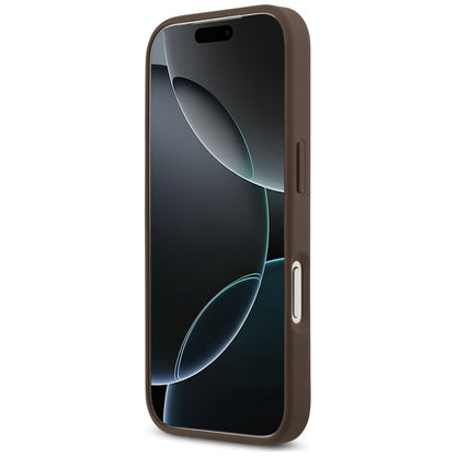 Tok Apple iPhone 18 Pro Max / 17 Pro Max készülékhez, Guess, 4G Double Card Triangle, barna