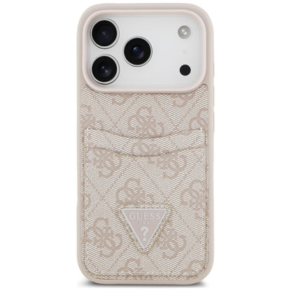 Tok Apple iPhone 18 Pro Max / 17 Pro Max készülékhez, Guess, 4G Double Card Triangle, rózsaszín