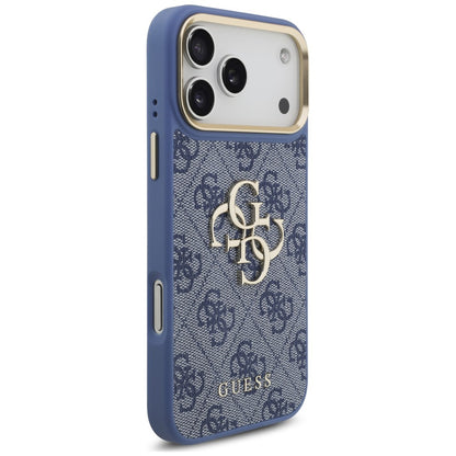 Tok Apple iPhone 18 Pro Max / 17 Pro Max készülékhez, Guess, Big 4G Classic Logo & Big Strap Metal Buttons, kék