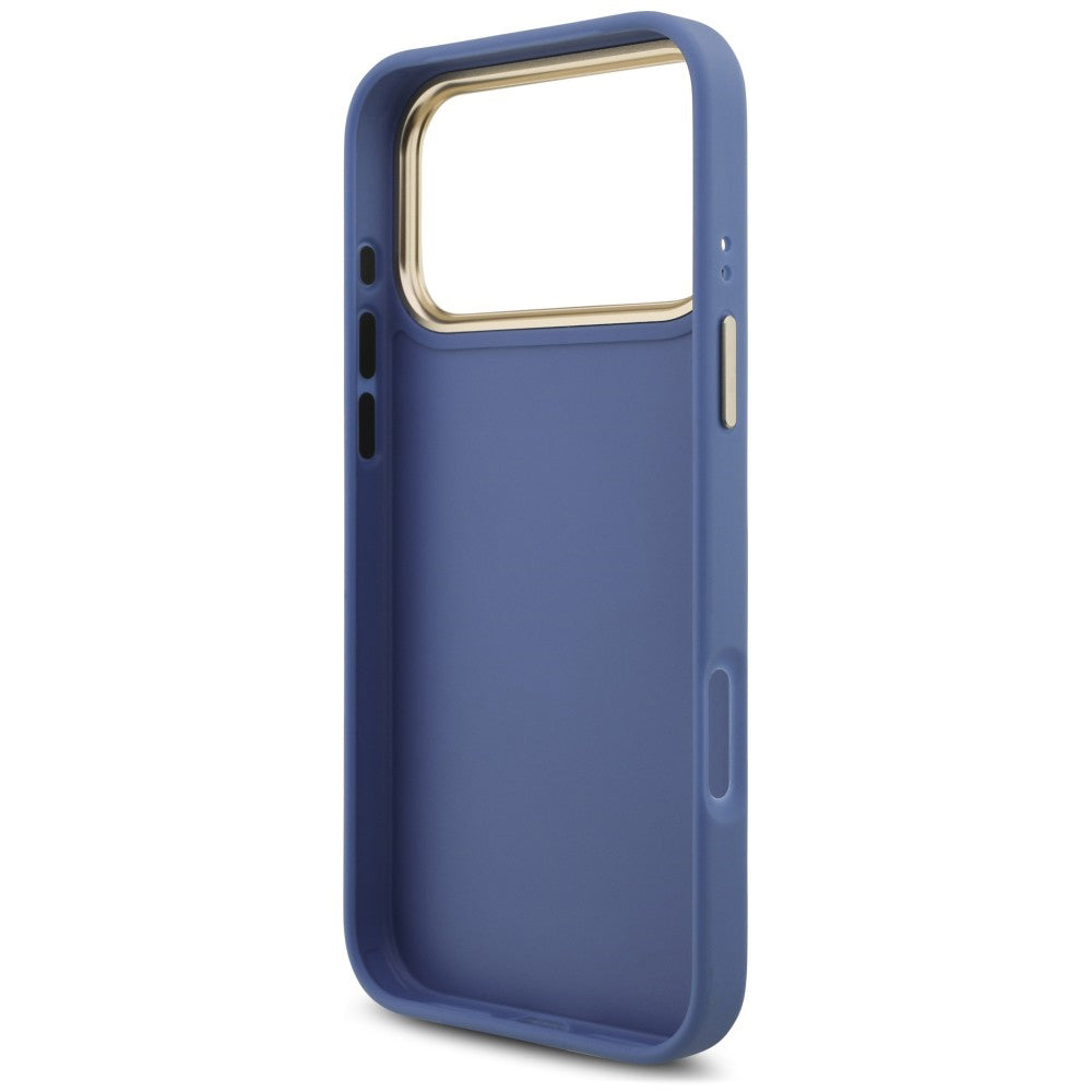 Tok Apple iPhone 18 Pro Max / 17 Pro Max készülékhez, Guess, Big 4G Classic Logo & Big Strap Metal Buttons, kék