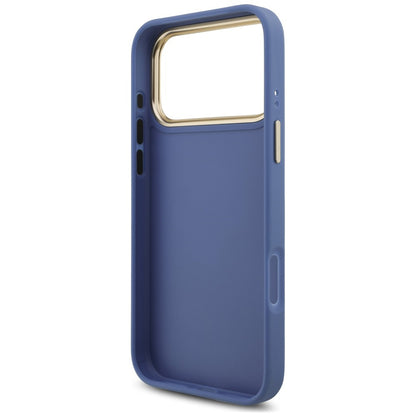 Tok Apple iPhone 18 Pro Max / 17 Pro Max készülékhez, Guess, Big 4G Classic Logo & Big Strap Metal Buttons, kék