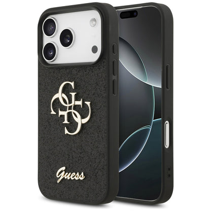 Tok Apple iPhone 18 Pro Max / 17 Pro Max, Guess, Fixed Glitter Big 4G, Fekete