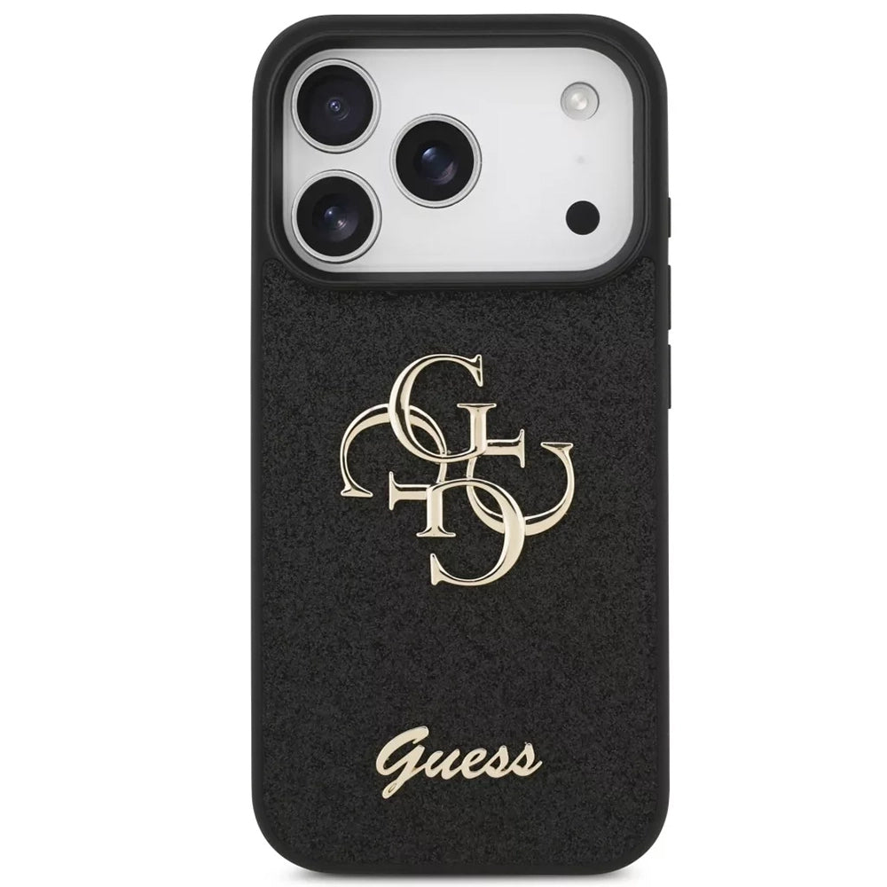 Tok Apple iPhone 18 Pro Max / 17 Pro Max, Guess, Fixed Glitter Big 4G, Fekete