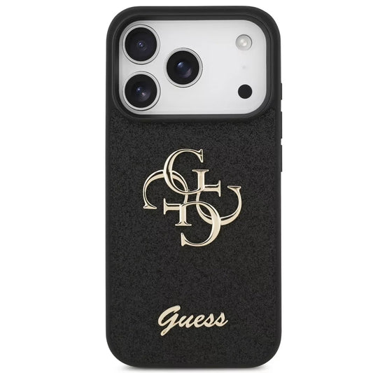 Tok Apple iPhone 18 Pro Max / 17 Pro Max, Guess, Fixed Glitter Big 4G, Fekete